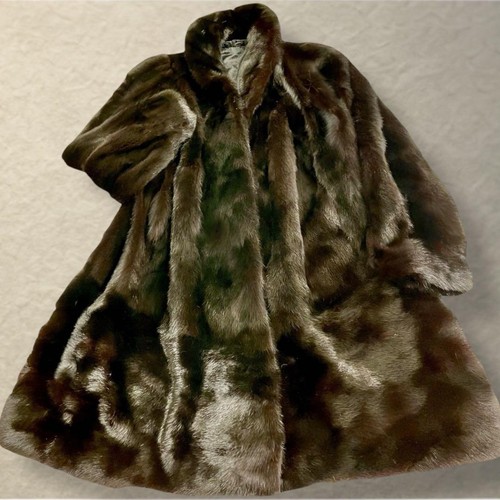 Cappotto lungo visone scuro
