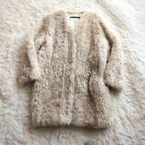 Cappotto semi lungo - , visone